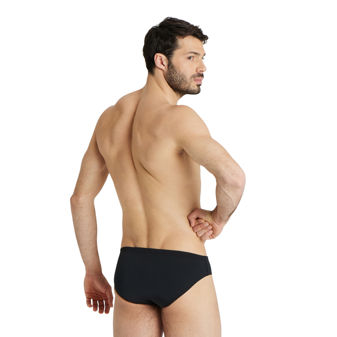 Vyriškos glaudės Arena M Team Swim Briefs Solid Black-White