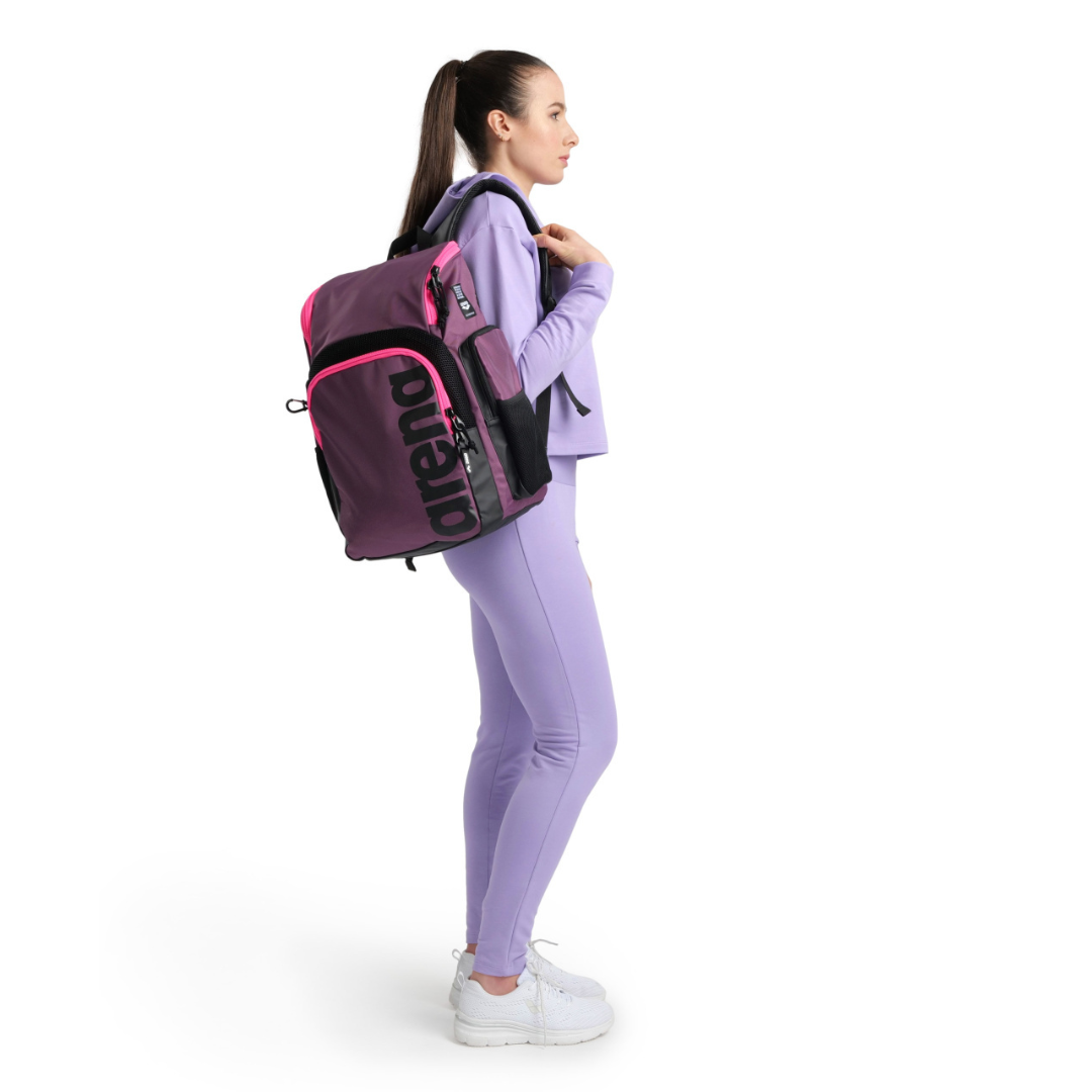 Kuprinė Arena Spiky III Backpack 35 Plum-Neon Pink