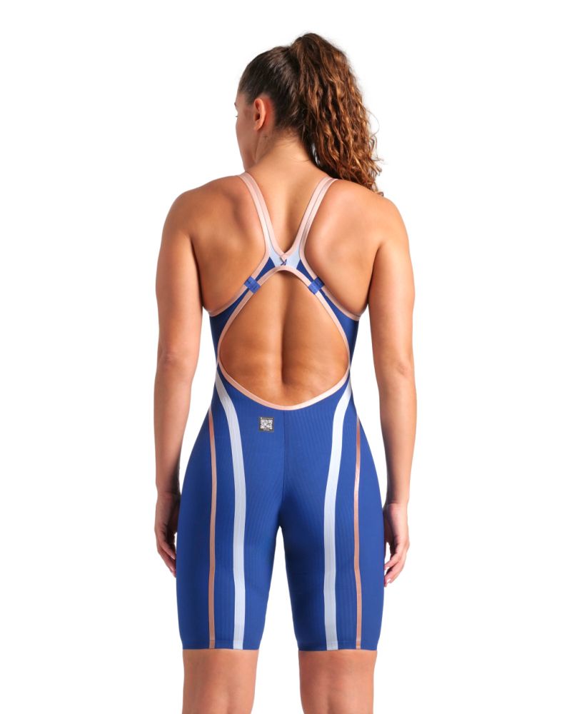 Moteriškas starto kostiumėlis Arena Powerskin PRIMO LE Navy Rose (atvira nugara)