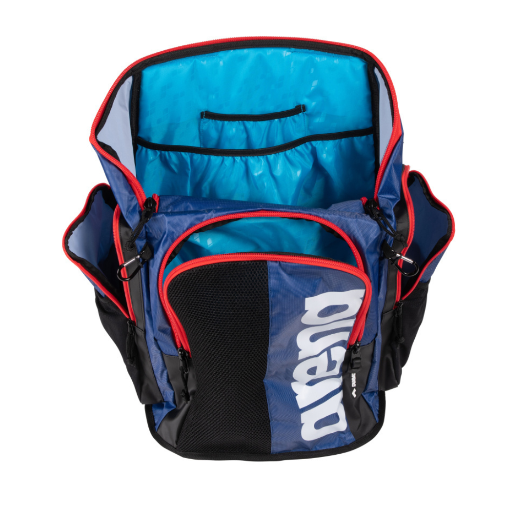 Kuprinė Arena Spiky III Backpack 45 Navy-Red-White