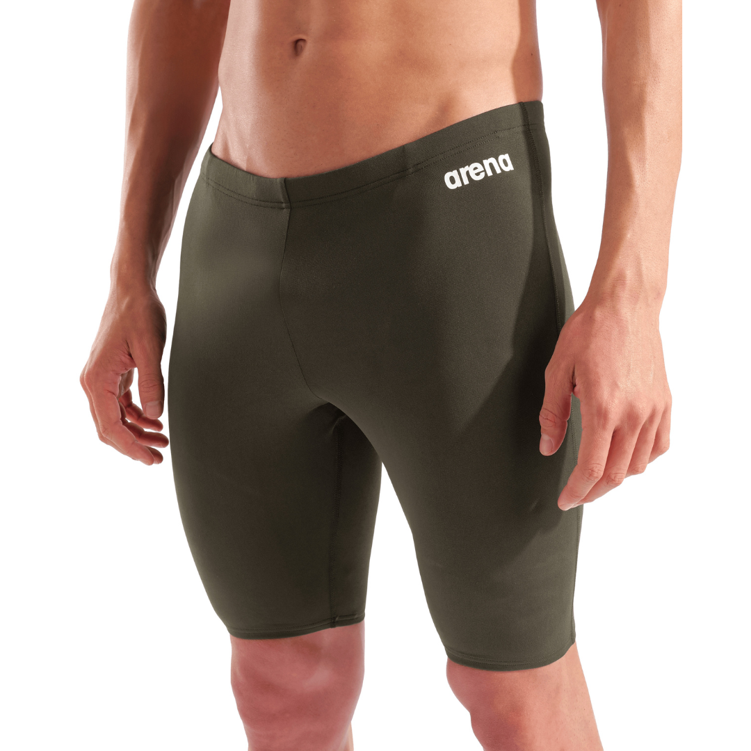 Plaukimo glaudės Arena M Team Swim Jammer Solid Dark Sage-White