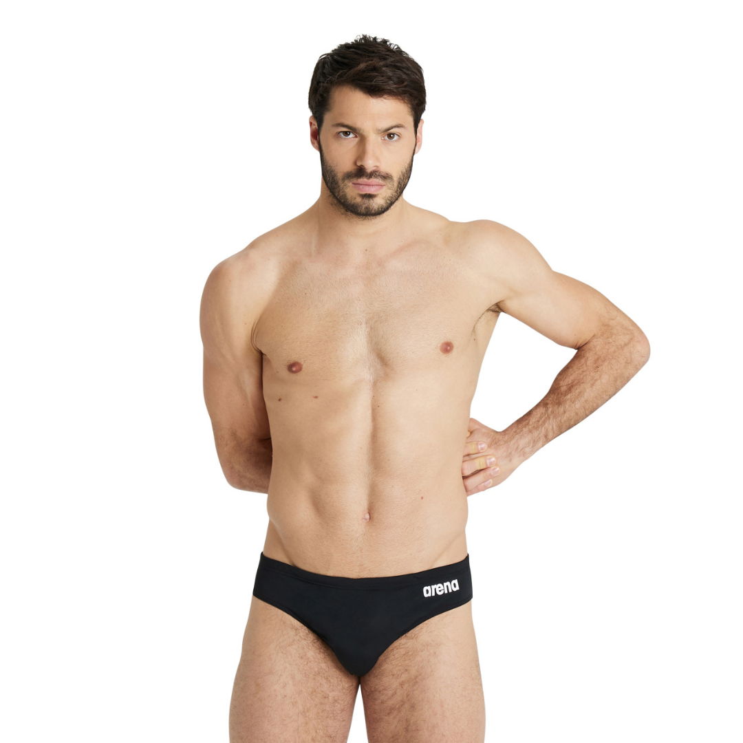 Vyriškos glaudės Arena M Team Swim Briefs Solid Black-White